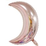 18" Rose Gold Crescent Moon Foil Balloon