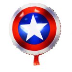 18" Round Captain America Shield Themed Foil Balloon