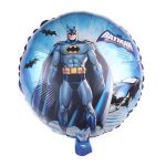 18" Round Blue Batman Themed Foil Balloon