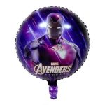 18" Round Purple Iron Man Avengers Foil Balloon