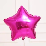 18" Dark Pink Star Shape Metallic Foil Balloon