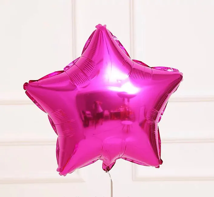 475e38_4084150ad8224e5698845879457c4cfa_mv2.webp 18" Dark Pink Star Shape Metallic Foil Balloon - Image 1