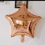 18" Rose Gold Star Shape Metallic Foil Balloon