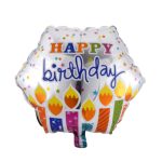 18" Hexagonal "Happy Birthday" Foil Balloon