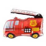 Fire Truck Rescue Theme Foil Balloon For Kids