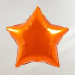 18" Orange Star Shape Foil Balloon