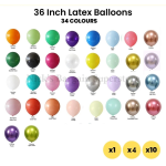 Latex Balloons 90cm/36inch