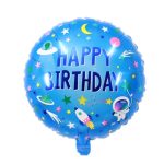 18" Happy Birthday Space Foil balloon