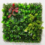 Tropical Mixed Artificial Green Wall Panel 50cm By 50cm