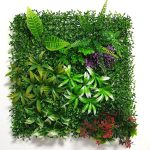 Lush Mixed Greenery Wall Panel 50cm By 50cm