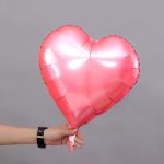18" Heart Shape Metallic Foil Balloon