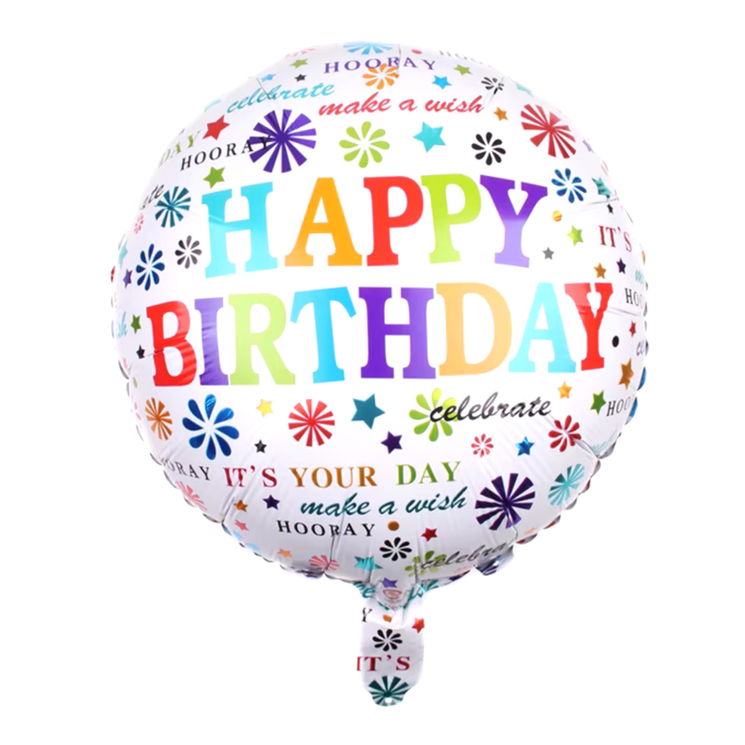 e-5-scaled-1.jpg 18inch Round "HAPPY BIRTHDAY" Colorful Foil Balloon - Image 1