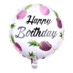 18" "Happy Birthday" Pineapple Theme Foil Balloon